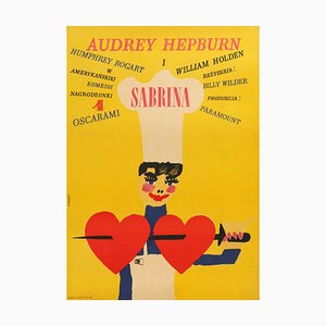 Vintage Sabrina Filmposter, Polnisch, 1967
