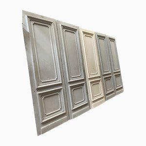 Double-Sided Molded Haussmannian Doors, 1800s, Set of 5