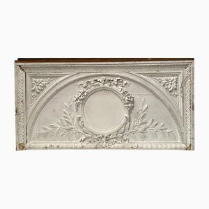 Decorative Panel in Wood and Patinated Stucco, 1800s