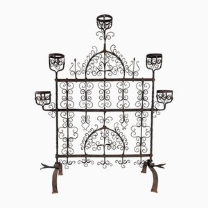 Spanish Fireplace Screen in Wrought Iron, 1880s