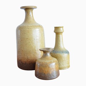 Vintage German Vases by Rudi Stahl, 1970s, Set of 3