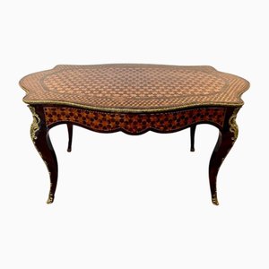 Antiker französischer Mitteltisch aus Palisander & Parkett, 1860