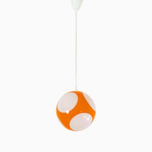 Vintage Italian Orange Pendant by Luigi Coliani, 1970s