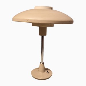 Vintage Model 8022 Table Lamp in Grey Aluminium from Stilnovo, 1960s