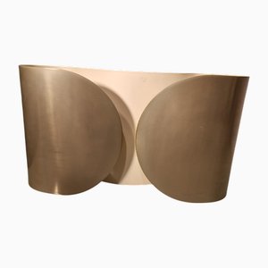 Vintage Foglio Wall Lamp in Chrome by Carlo Scarpa for Flos, 1980s