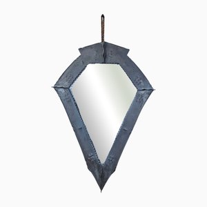 Art Deco Brutalist Mirror by Conrad Fehn, 1920s