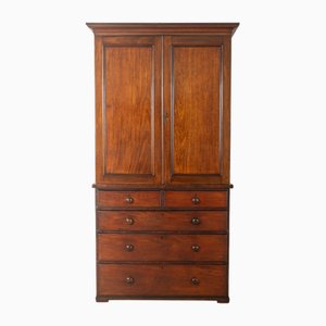 Antique Linen Press Wardrobe, 1840s