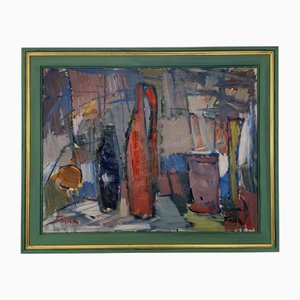G. Falck, Still Life, 1960s, Oil on Canvas, Framed