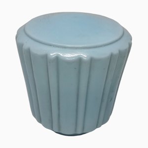 Paralume Art Déco in vetro blu, anni '20