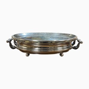 Silver-Plated Metal Food Warmer, 1930s