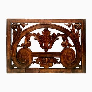 Decorative Carved Oak Panel, 1800s