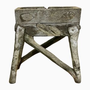 Vintage Faux Wood Planter, 1950s