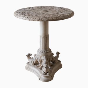 Table Antique en Biscuit de Porcelaine avec Relief Classique, 1890s