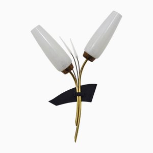 Vintage Brass Wall Sconce, 1960s