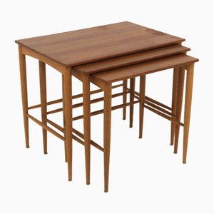 Satztische aus Teak von Bertil Fridhagen, 1960, 3er Set