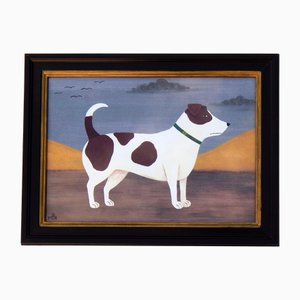 Matt Rix, Naive Style Jack Russell Terrier, 2000s, Print, Framed