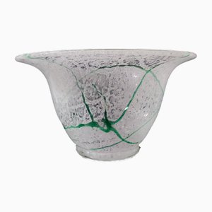 Art Deco Green Foam Glass Vase by Johann Loetz Witwe for Loetz Glass, Klostermühle, Germany, 1930s