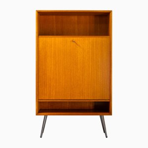 Mid-Century Sekretär oder Bar aus Teak & Stahl von Franz Meyer Möbel, Deutschland, 1960er