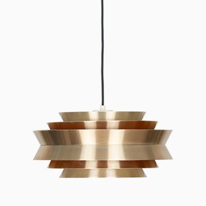 Vintage Swedish Trava Pendant Lamp by Carl Thore for Granhaga Metallindustri, 1960s