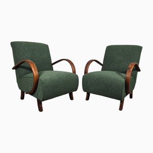 Lounge Chairs by Jindrich Halabala, 1940s, Set of 2