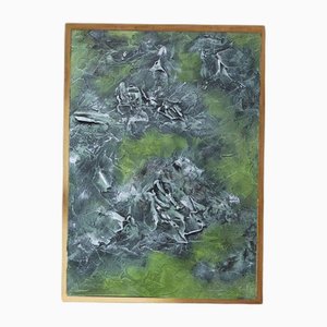 Natalia Vypritskaia, Berge, Acryl auf Leinwand, Gerahmt