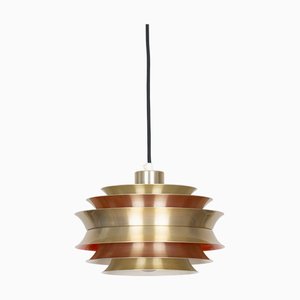 Vintage Swedish Trava Pendant Lamp by Carl Thore for Granhaga Metallindustri, 1960s