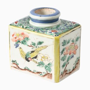 Antique Japanese Porcelain Tea Caddy, 1890s