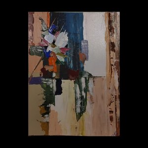 Natalia Vypritskaia, Lichtreflexion, Acryl auf Leinwand