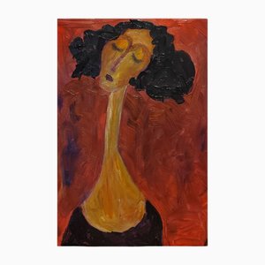 Natalia Vypritskaia, Sogno rosso, Olio su tela