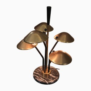 Brass and Marble Table Lamp, 1960s