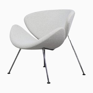 Fauteuil Slice avec Tapisserie Bouclé attribué à Pierre Paulin pour Artifort, Pays-Bas, 1970s