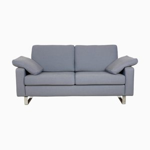 Divano a due posti Conseta con rivestimento grigio-blu di Cor
