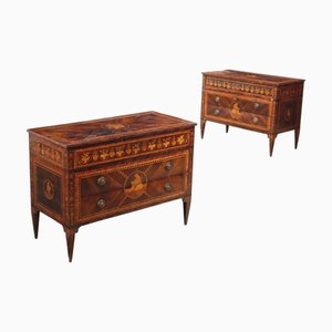Neoclassical Lombard Chests of Drawers, Set of 2