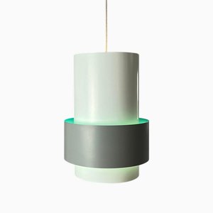 Lampe à Suspension Blanche, Grise et Turquoise par Jo Hammerborg pour Fog & Mørup