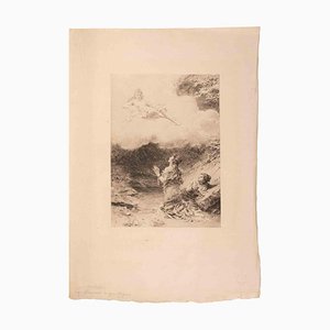 Louis Leloir, Les Amants Magnifiques, Etching, Mid-19th Century