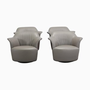 Aida Drehsessel von Roberto Lazzeroni für Poltrona Frau, 4er Set