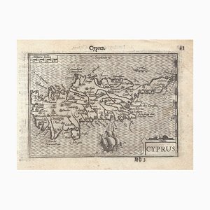 16th Century Miniature Map of Cyprus