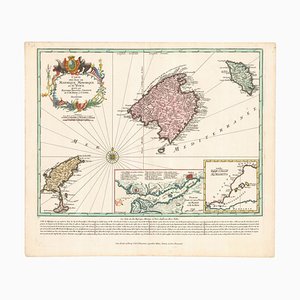 Early Exdition of Seutter's Map of the Balearics