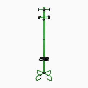 Italian Lacquered Metal Coat Rack with Umbrella Holder, 1970s