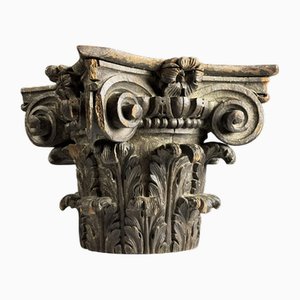 Hand-Carved Column, 18th Century