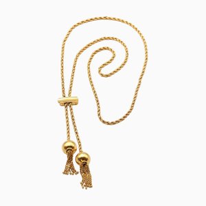 Long Ball Tassels Necklace