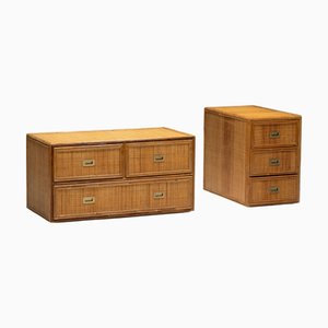 Bamboo Chest of Drawers from Vivai Del Sud, Italy, 1970s