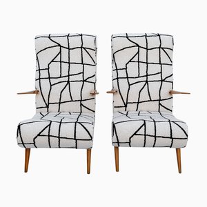 Armchairs, 1950s, Set of 2