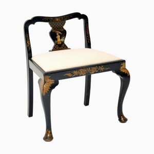 Antique Lacquered Chinoiserie Stool, 1900