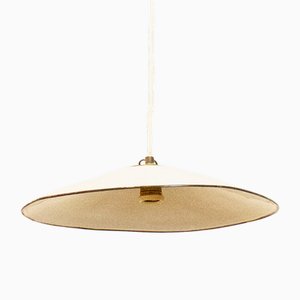 Industrial Lamp in White Metal, Spain, 1950s