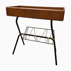 Table d'Appoint Vintage avec Porte-Revues, 1960s