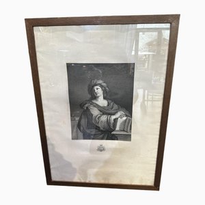 Samian Sibyl, 19th Century, Engraving, Framed