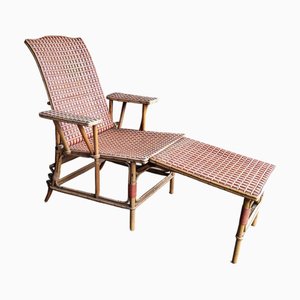 Vintage Rattan Chaiselongue, 1960er
