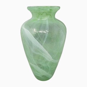 Handcrafted Green Murano Glass Vase by Michielotto, 1970s