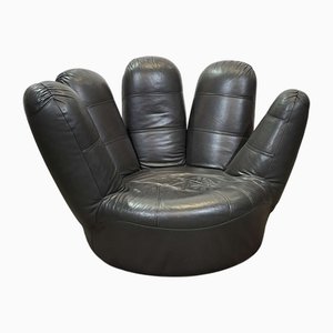 Poltrona girevole in pelle, Regno Unito, anni '90